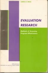 evaluation research methods of assessing program effectiveness soft cover edition carol h weiss 0132921936,