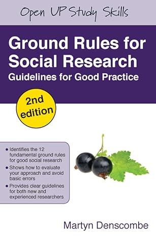 ground rules for social research guidelines for good practice 2nd edition denscombe 0335233813, 978-0335233816
