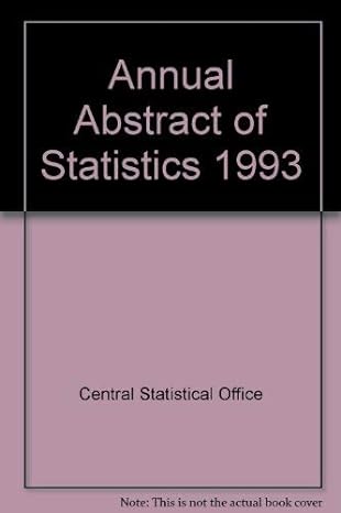 annual abstract of statistics 1993 1st edition the stationery office 0116205539, 978-0116205537