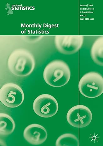 monthly digest of statistics vol 745 january 2008 2008th edition na na 0230205623, 978-0230205628