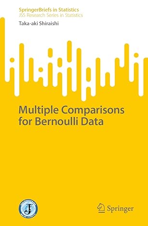 multiple comparisons for bernoulli data 1st edition taka aki shiraishi 9811927073, 978-9811927072