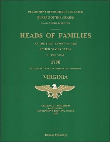 heads of families at the first census of the united states taken in the year 1790 records of the state