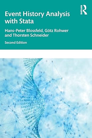 event history analysis with stata 2nd edition hans peter blossfeld ,gotz rohwer ,thorsten schneider