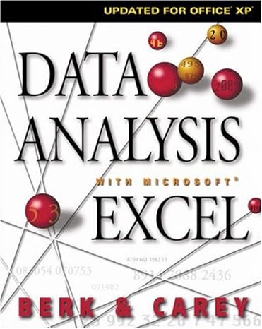 data analysis with microsoft excel updated for office xp 2nd edition kenneth n berk ,patrick m carey