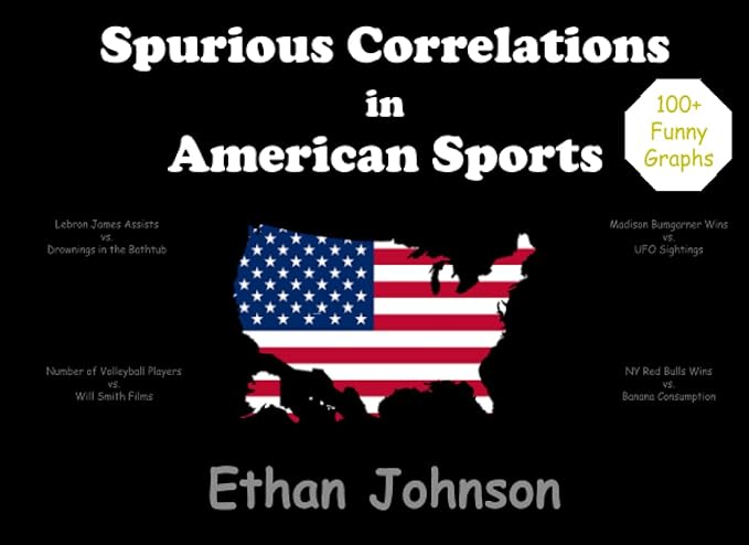 spurious correlations in american sports 1st edition ethan johnson b0b2jhv6nl, 979-8832189611