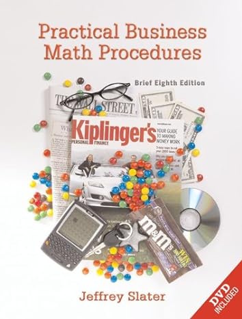 practical business math procedures   with dvd and business math handbook 8th edition jeffrey slater