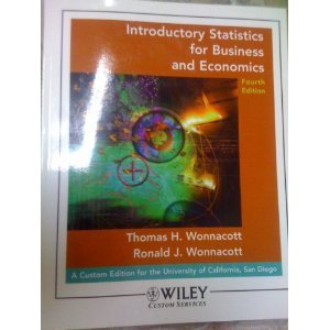 introductory statistics for business and economics   bywonnacott 4th edition wonnacott b006pv1cl4