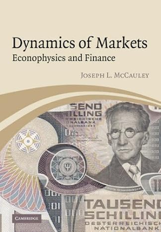 dynamics of markets econophysics and finance 1st edition joseph l mccauley 0521036283, 978-0521036283