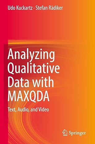 analyzing qualitative data with maxqda text audio and video 1st edition udo kuckartz ,stefan radiker