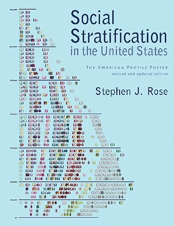 social stratification in the united states the american profile poster 2nd edition stephen j rose 1595581553,