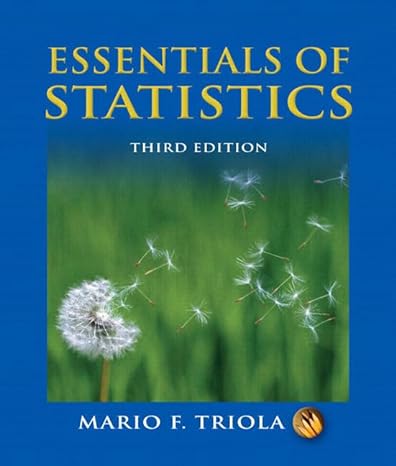 essentials of statistics with cdrom 3rd edition mario f triola 032143451x, 978-0321434517