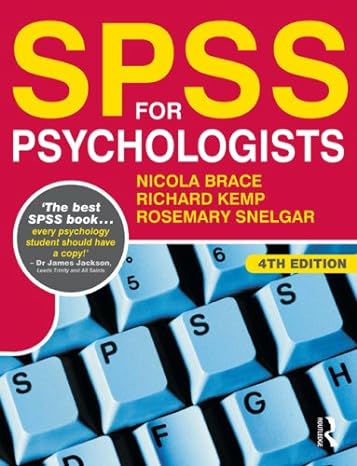 spss for psychologists 4th edition nicola brace ,richard kemp ,rosemary snelgar 0415804949, 978-0415804943