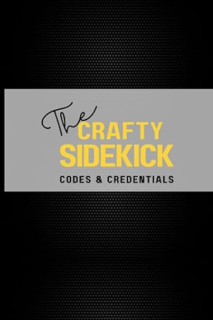 crafty sidekick black credentials and passwords 1st edition michele gardner b0brdccqfn