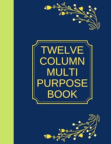 twelve column multipurpose book twelve divisions april to march in one page 1st edition hari kumar kunnath