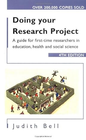 doing your research project 4/e a guide for first time researchers in social science education and health 4th