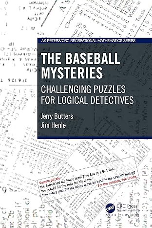 the baseball mysteries 1st edition jerry butters ,jim henle 1032365056, 978-1032365053