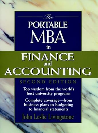 the portable mba in finance and accounting 2nd edition john leslie livingstone 047118425x, 978-0471184256