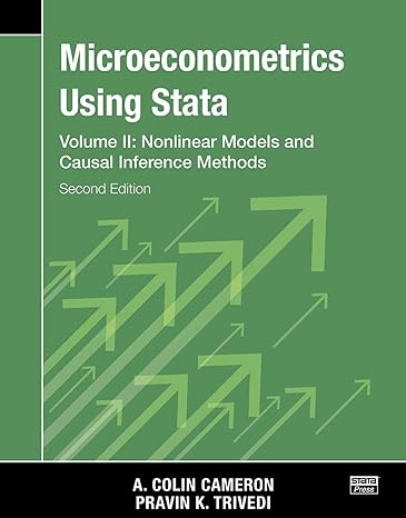 microeconometrics using stata   volume ii nonlinear models and casual inference methods 2nd edition a colin