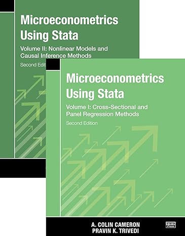 microeconometrics using stata   volumes i and ii 2nd edition a colin cameron ,pravin k trivedi 1597183598,