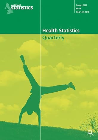 health statistics quarterly no 34 summer 2007 2007th edition na na 0230525970, 978-0230525979