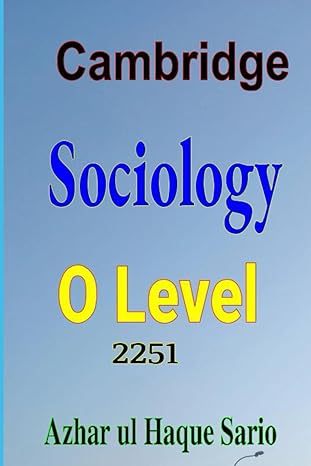 cambridge sociology o level 2251 1st edition azhar ul haque sario b0ckgt9sj5, 979-8863447711