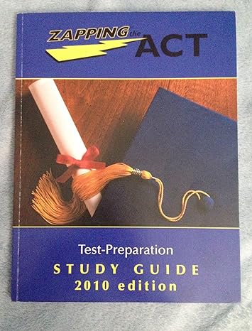 zapping the act test preparation study guide 1st edition zaps learning company 0783623976, 978-0783623979