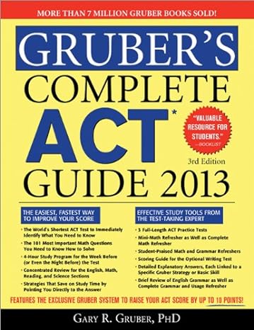 gruber s complete act guide 2013 3rd edition gary gruber 1402273010, 978-1402273018