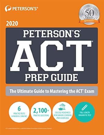 peterson s act prep guide 2020 1st edition petersons 0768944104, 978-0768944105