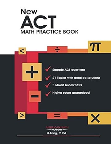 new act math practice book 1st edition american math academy 1091552444, 978-1091552449