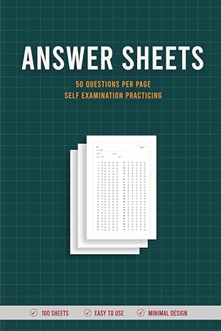 answer sheets 50 questions per page self examination practicing 1st edition christopher j. wise b0cfzfdwhp