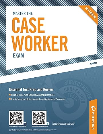 master the case worker exam 14th edition petersons 0768929083, 978-0768929089