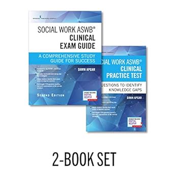 social work aswb clinical exam guide and practice test  set includes a comprehensive study guide and lcsw