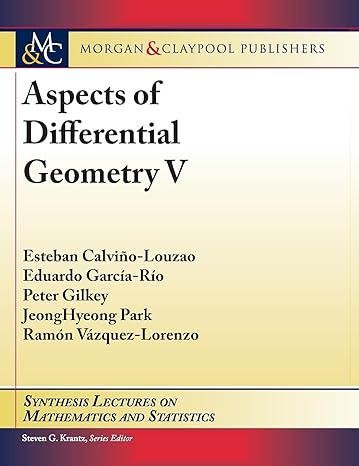 aspects of differential geometry v 1st edition  1636391125, 978-1636391120