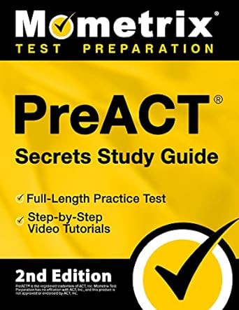 preact secrets study guide full length practice test step by step video tutorials 2nd edition matthew bowling