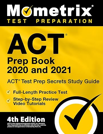 act prep book 2020 and 2021 act test prep secrets study guide full length practice test step by step review