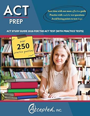 act prep act study guide 20 for the act test 1st edition inc. accepted 1941743331, 978-1941743331