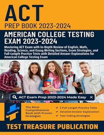 act prep book 2023 2024 mastering act exam with in depth review of english math reading science and essay