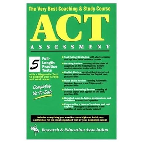 act assessment the very best coaching and study course prep 5th edition charles o. brass, suzanne coffield