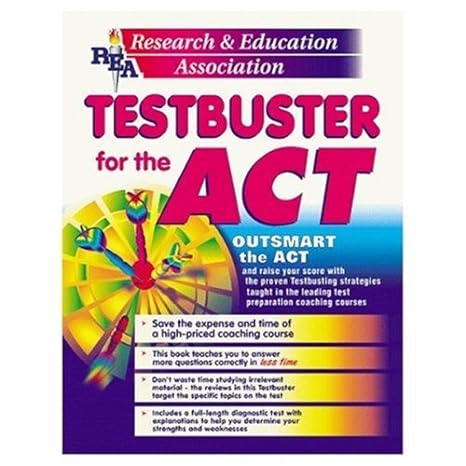 act testbuster prep 1st edition sandra a. marona, mark shapiro 0878911413, 978-0878911417