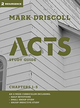 acts study guide chapters 1 5 1st edition mark driscoll 1938805143, 978-1938805141