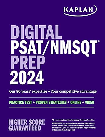 digital psat/nmsqt prep 2024 with 1 full length practice test practice questions and quizzes 1st edition