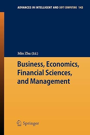 business economics financial sciences and management 2012 edition min zhu 3642279651, 978-3642279652