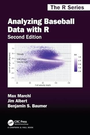 analyzing baseball data with r 2nd edition jim albert ,benjamin s baumer 0815353510, 978-0815353515