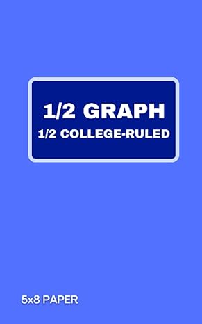 1/2 graph and 1/2 college ruled book paper size 5x8 1st edition lyrick press ,t logan thomas b09lglbch7,