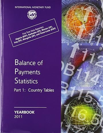 balance of payments statistics yearbook 2011 1st edition international monetary fund 1616351470,