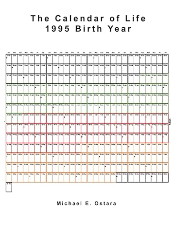 the calendar of life 1995 birth year 1st edition michael e ostara b0b6xn1tbh, 979-8842082407