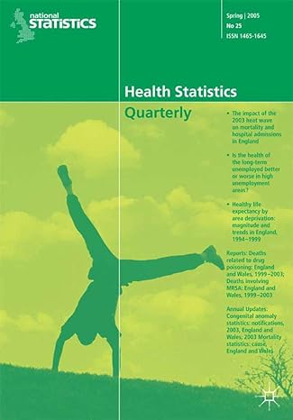 health statistics quarterly 25 spring 2005 2005th edition na na 1403990867, 978-1403990860