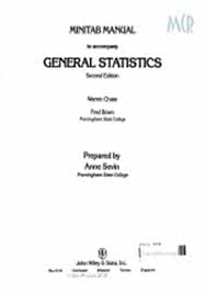 general statistics minitab manual 2nd edition warren chase ,fred bown 0471557595, 978-0471557593