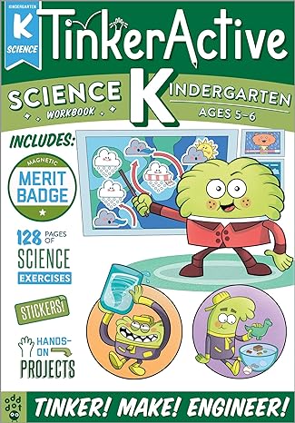 tinkeractive workbooks kindergarten science workbook edition megan hewes butler, odd dot, taryn johnson