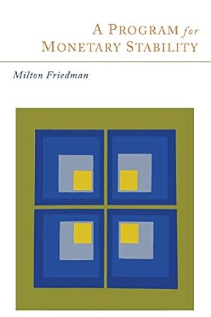 a program for monetary stability 1st edition milton friedman 1614276781, 978-1614276784